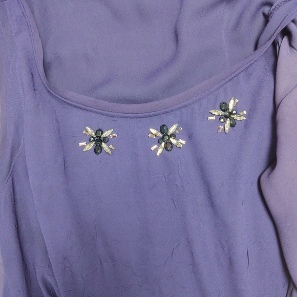 Simply Vera Purple Dressy Tank Size Large! - Picture 2 of 12